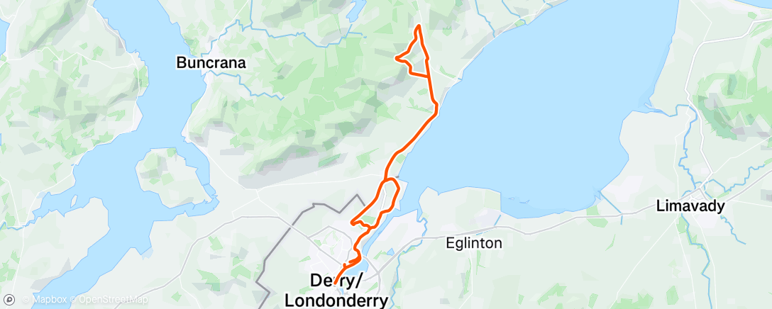 Map of the activity, Morning Ride