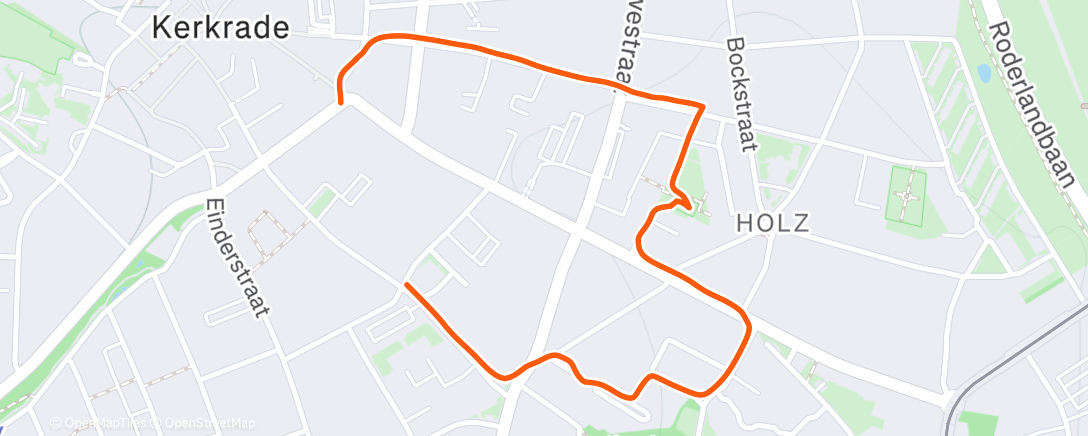 Map of the activity, Namiddagwandeling