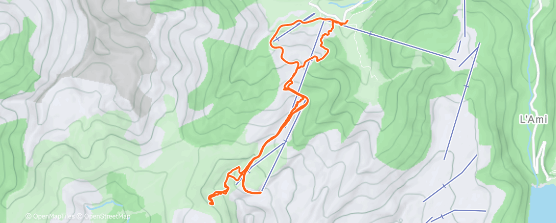 Map of the activity, Ski au planay : Après la pluie vient le soleil ☀️