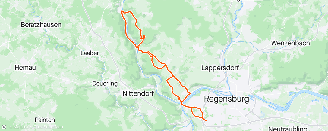 Map of the activity, On the road mit Alex