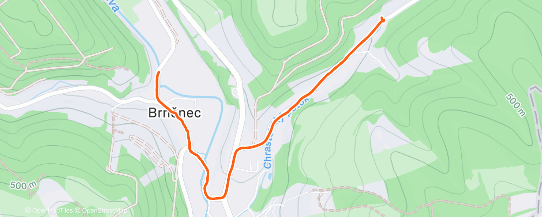 Map of the activity, Night Walk