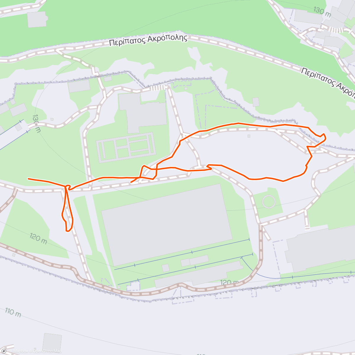 Map of the activity, Acropolis