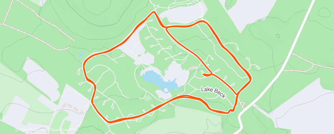 Map of the activity, Saw some 🦌 deer