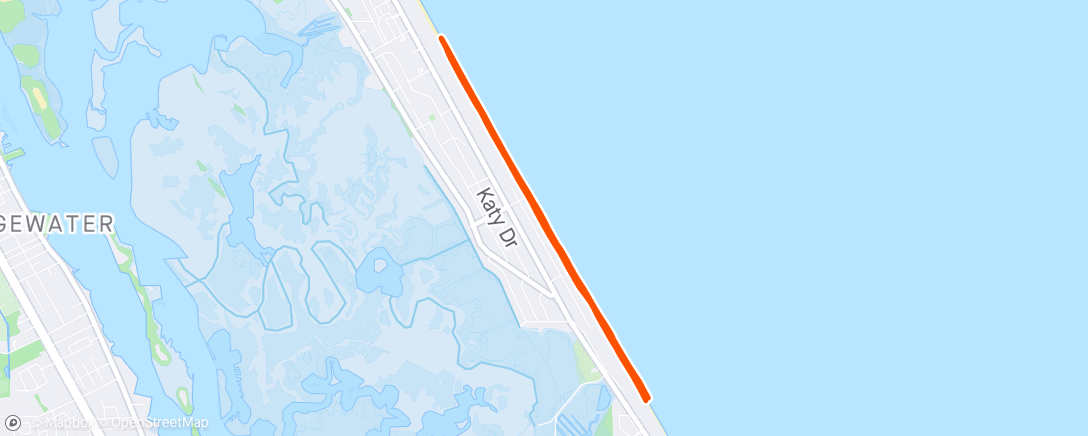 Map of the activity, Barefoot Beach stroll