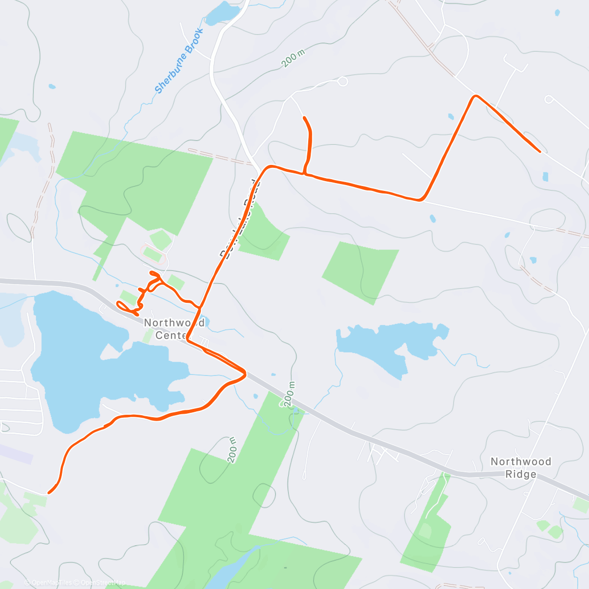 Map of the activity, christmas run 🎄