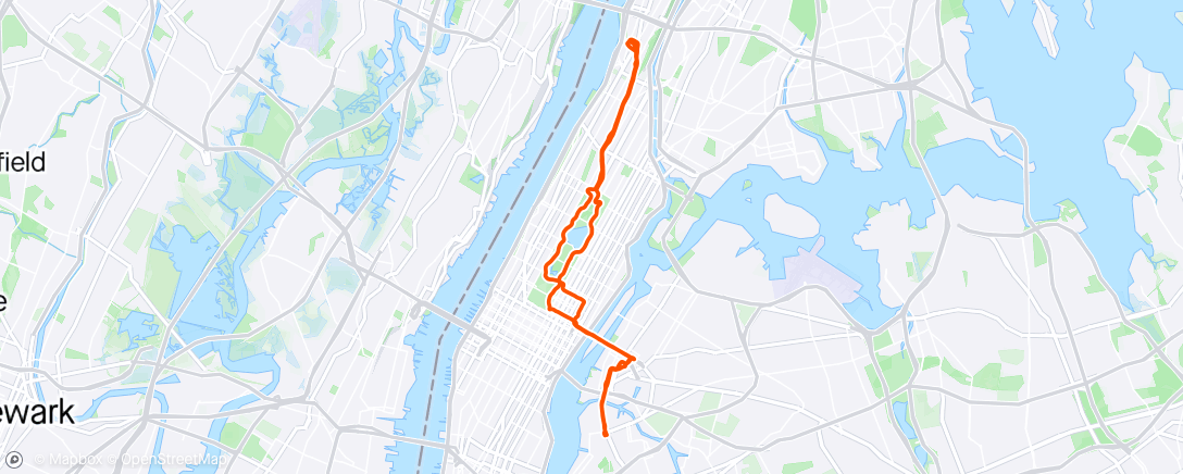 Map of the activity, Ride afternoon