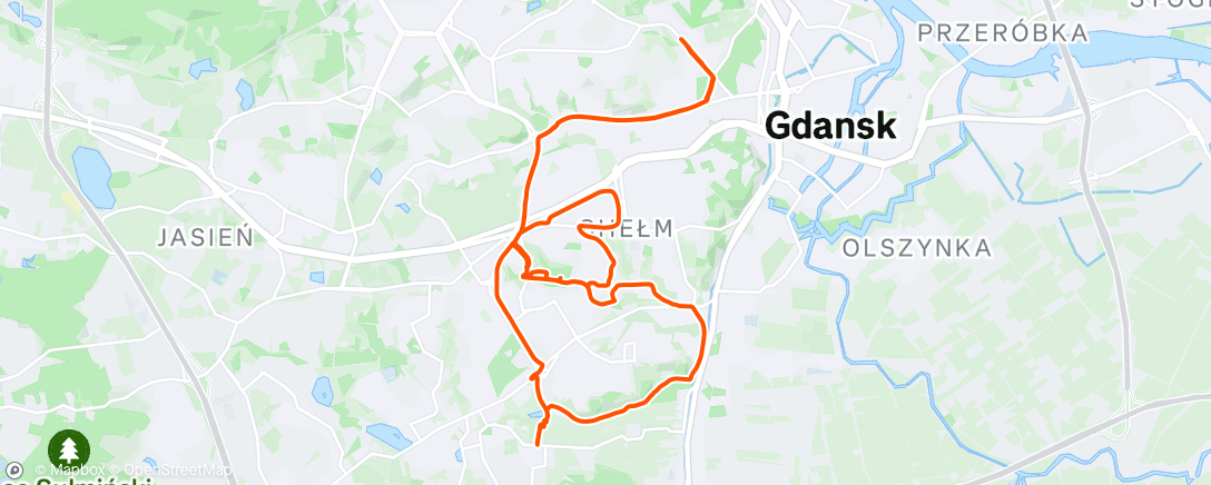 Map of the activity, Afternoon Ride