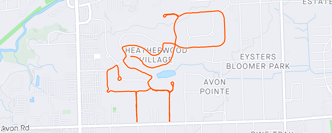 Map of the activity, Evening Walk . . . We may have to get a bigger subdivision . . . 🏘️🏃‍♀️🏃‍♀️