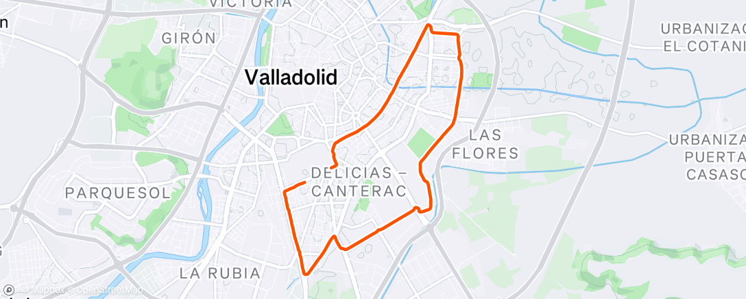 Map of the activity, Día 49 - Ronda nocturna