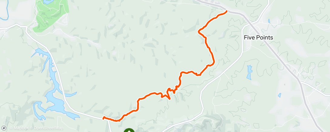 Map of the activity, Morning Run