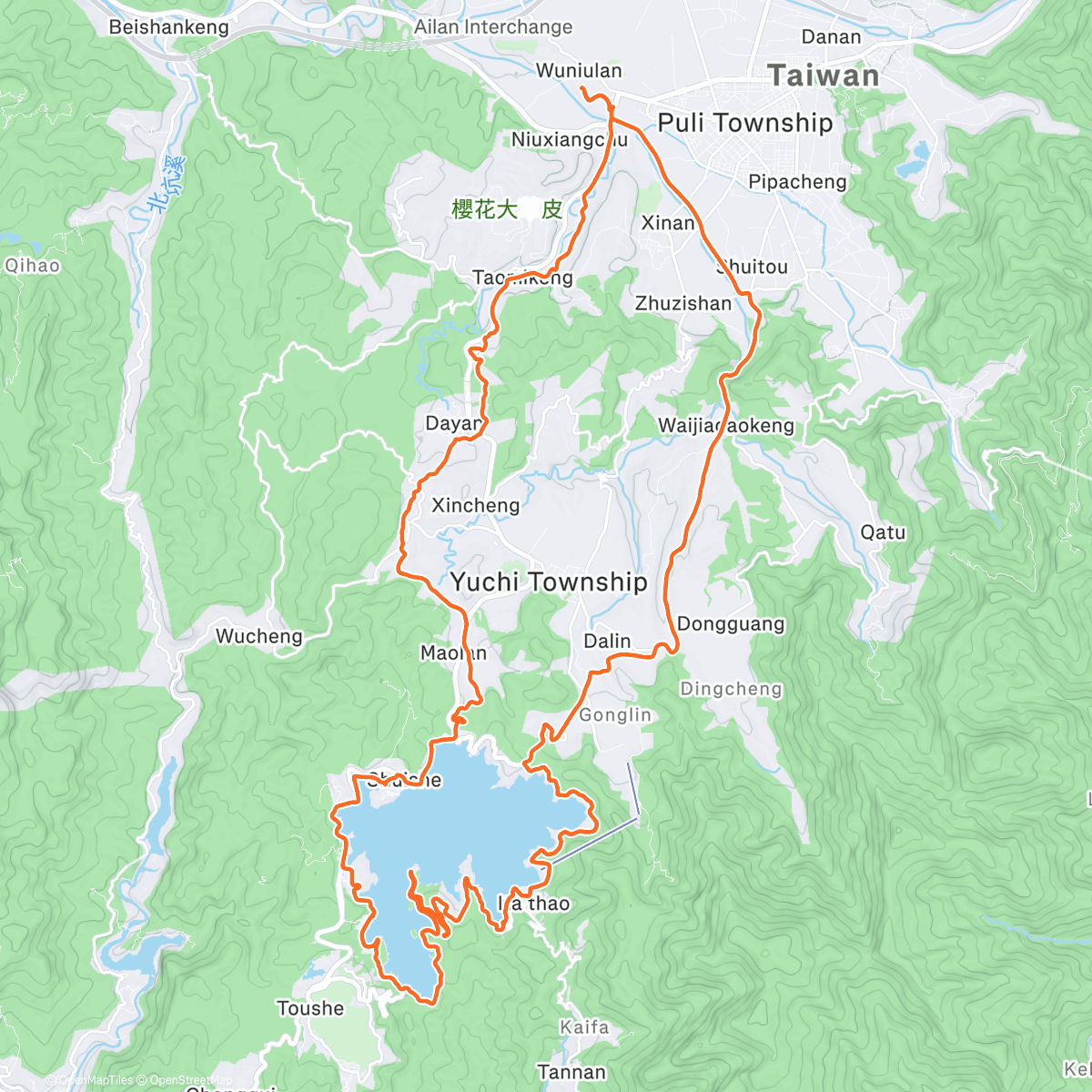 Карта физической активности (SM lake)