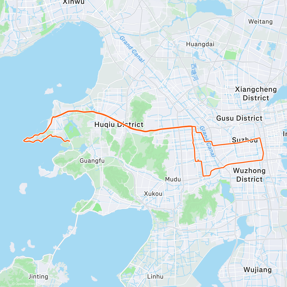 Карта физической активности (观光骑)