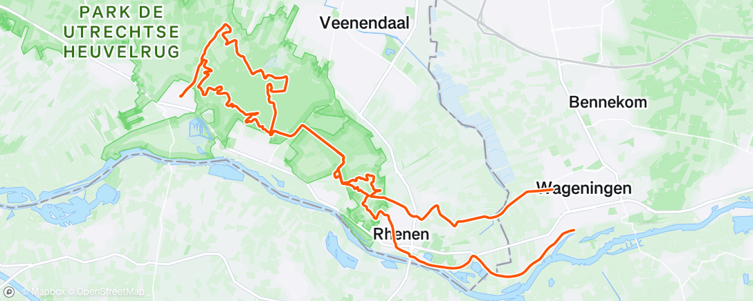 Map of the activity, Morning Ride