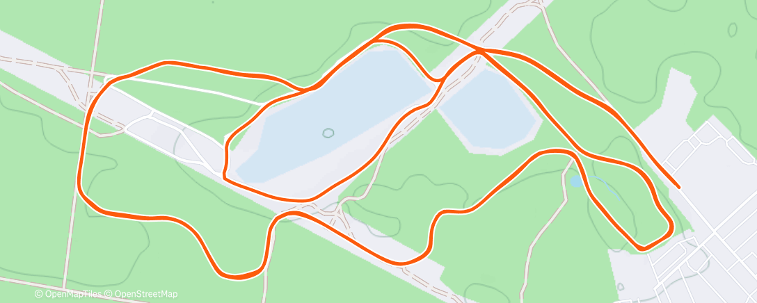 Map of the activity, Дневной забег