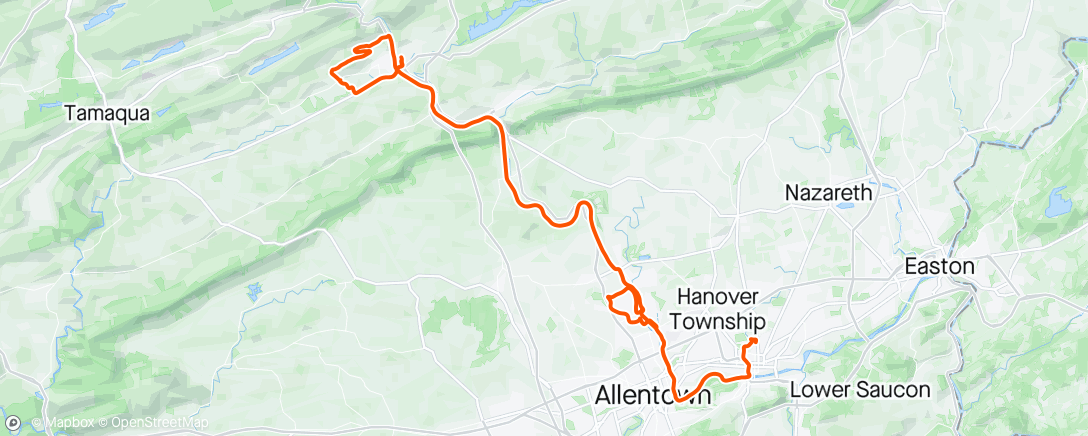 Mapa da atividade, Trail Day
