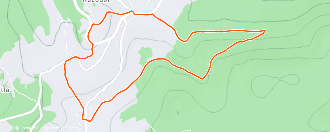 Map of the activity, Jog