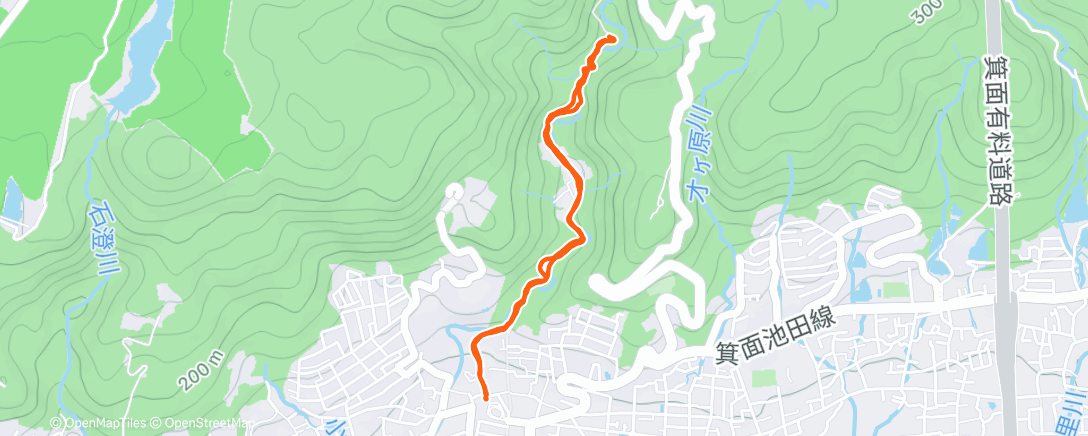 Map of the activity, 東海自然歩道土屋さんゴールを見届けるつもりが、すでにゴールしてた💦