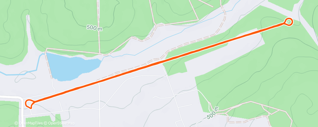 Map of the activity, Дневной забег
