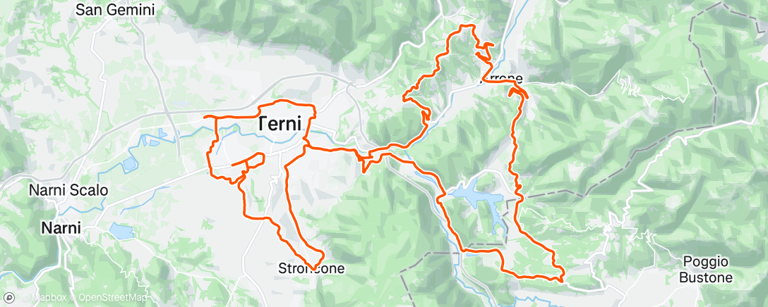 Map of the activity, Afternoon Ride