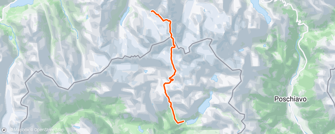 Map of the activity, Night Hike