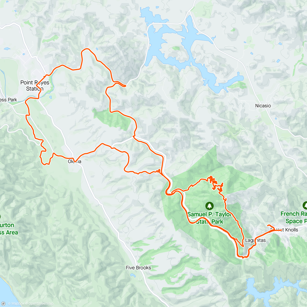Map of the activity, Woodland Star