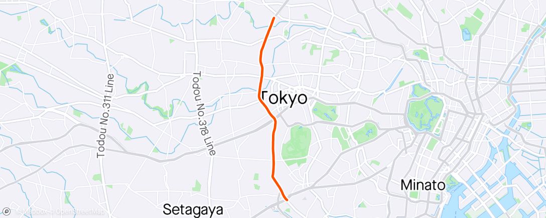 Map of the activity, 夕方のマウンテンバイクライド