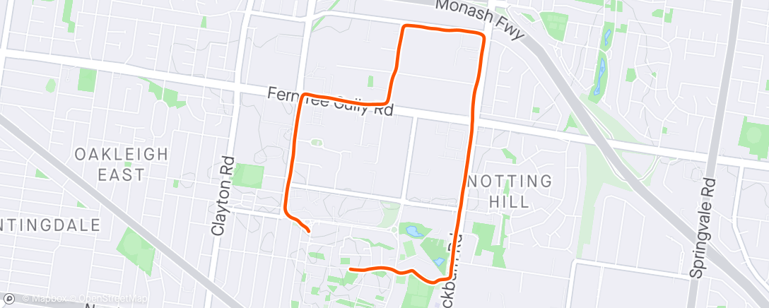 Map of the activity, Fasted recovery run