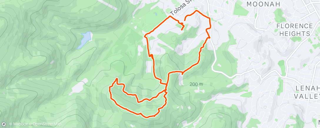 Map of the activity, Bit of mountain meditation 🏃‍♂️
