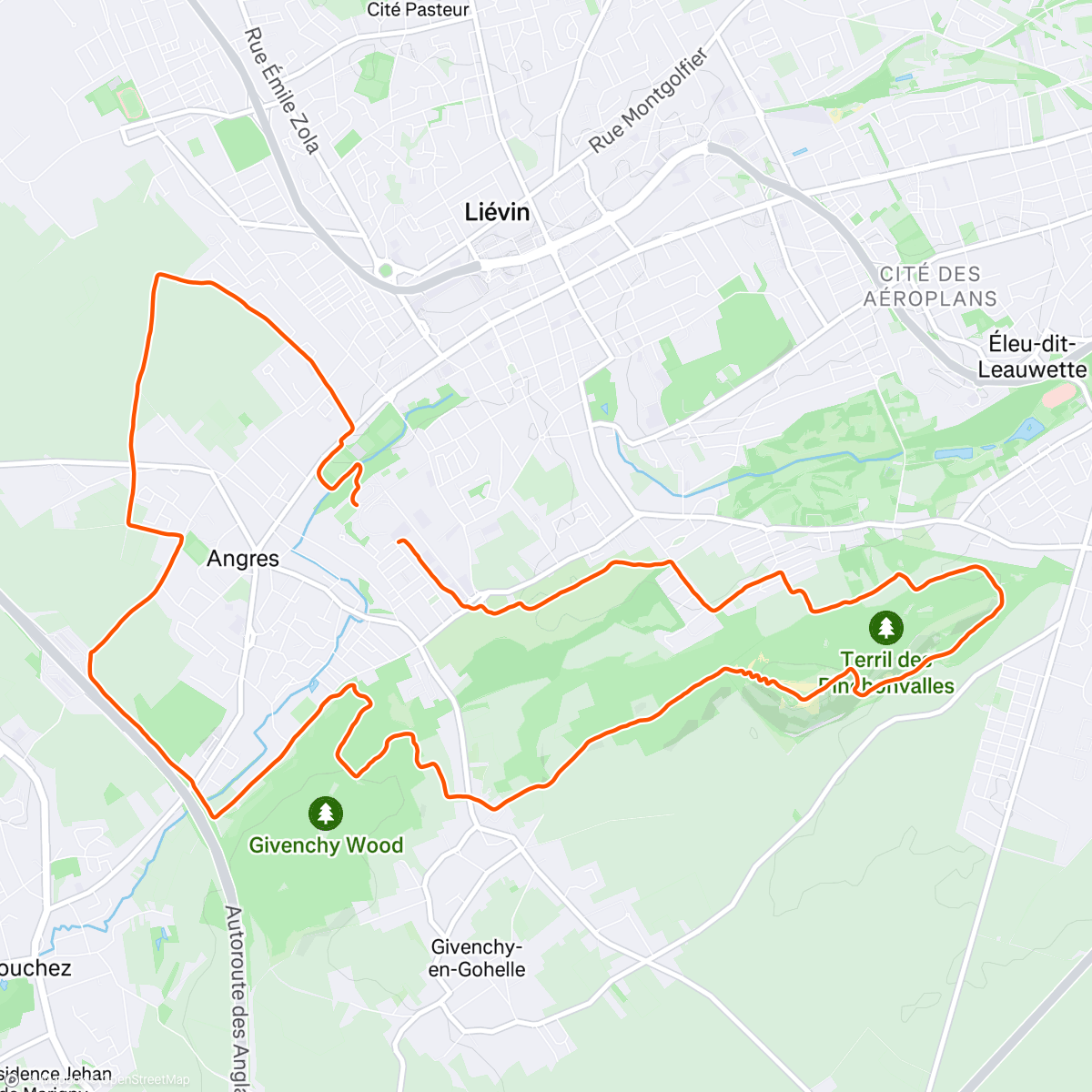 Map of the activity, Grand trail nocturne des hauts de France
288ème sur 605