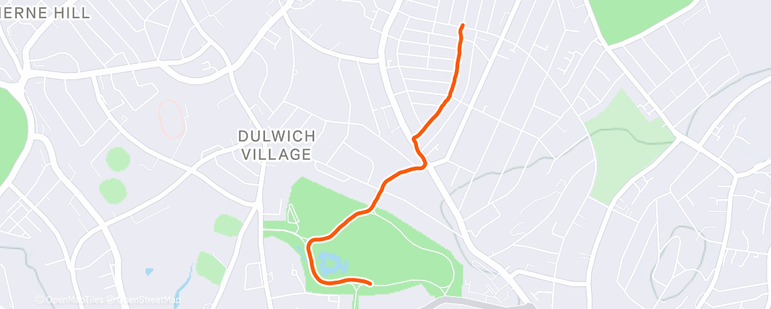 Map of the activity, Warmup