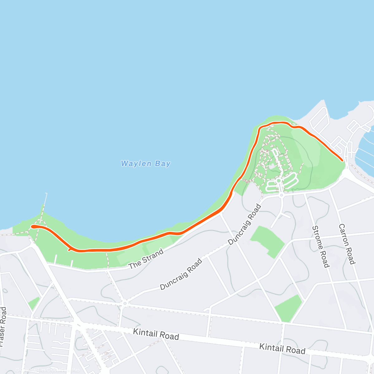 Map of the activity, Applecross 🍎 Parkrun with Heath