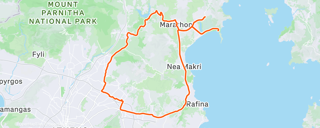 Карта физической активности (Afternoon Ride)