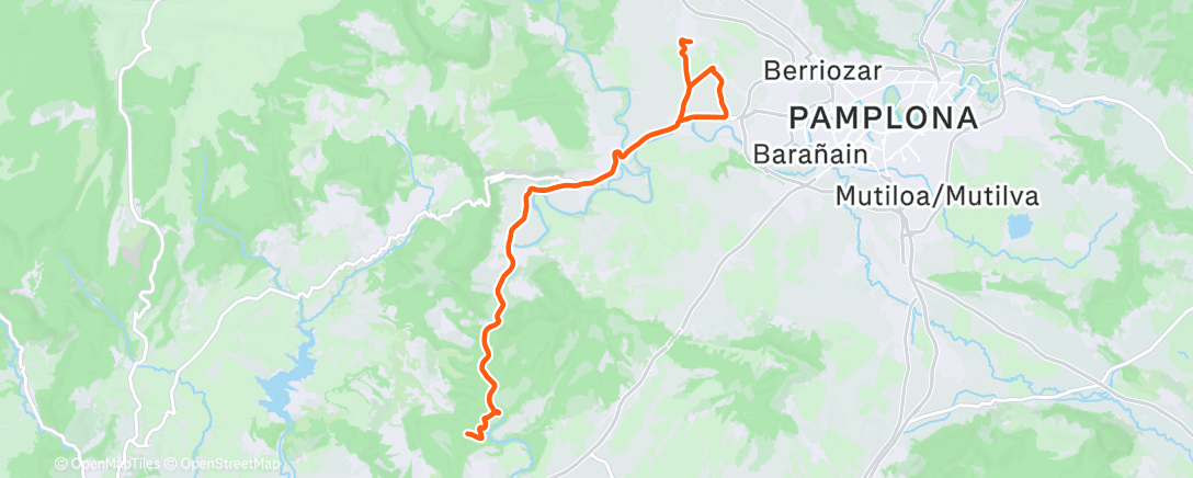 Map of the activity, Morning Ride