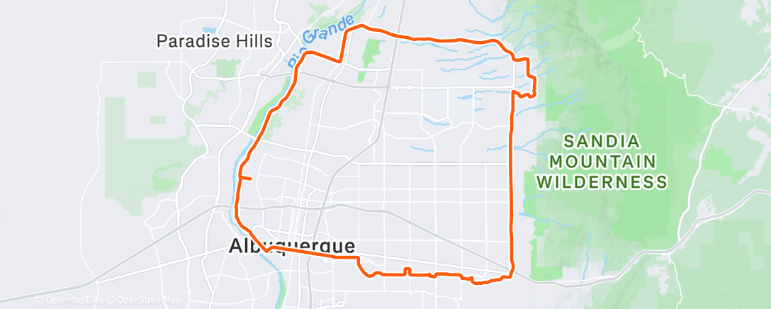 Map of the activity, Morning Ride