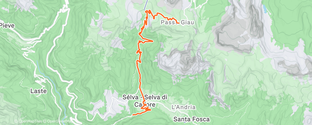 Map of the activity, ROUVY - Race: MUCKERS SUNDAY AM HILL CLIMB. PASSO GIAU