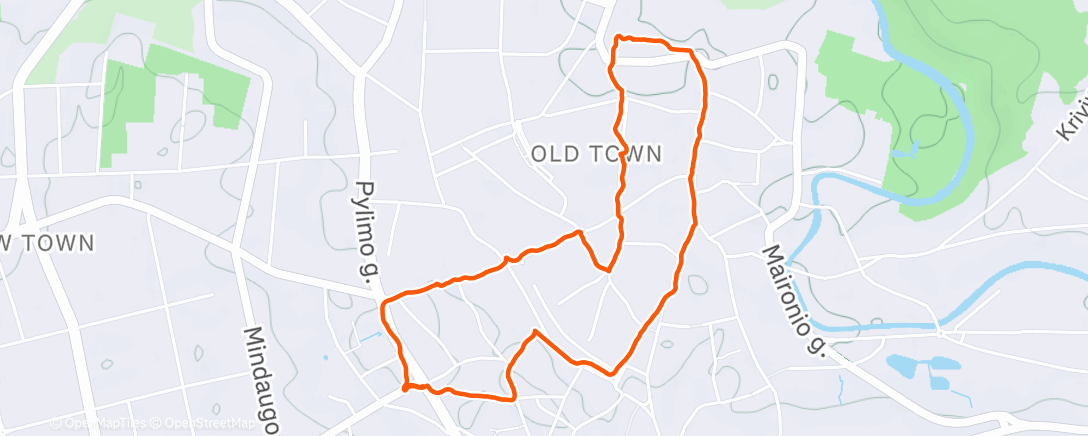 Карта физической активности (Evening Walk)