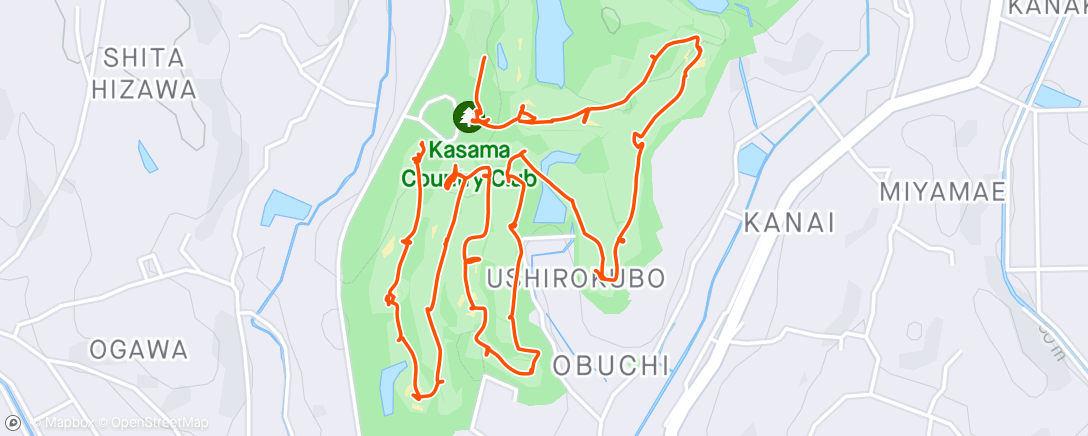 Map of the activity, 朝のゴルフ