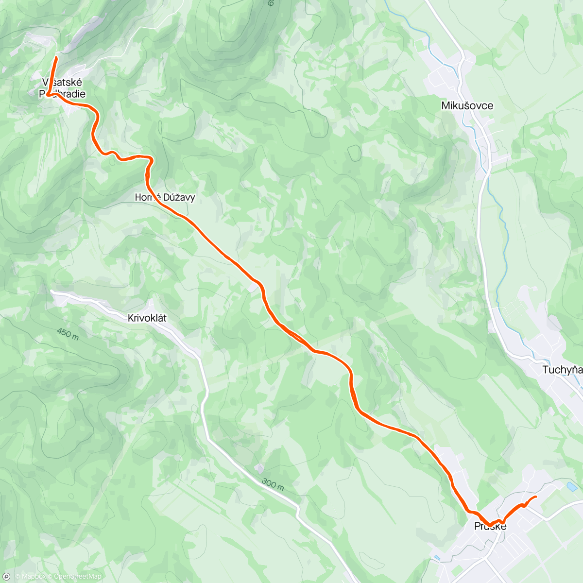 Map of the activity, Vršatec 41/2024