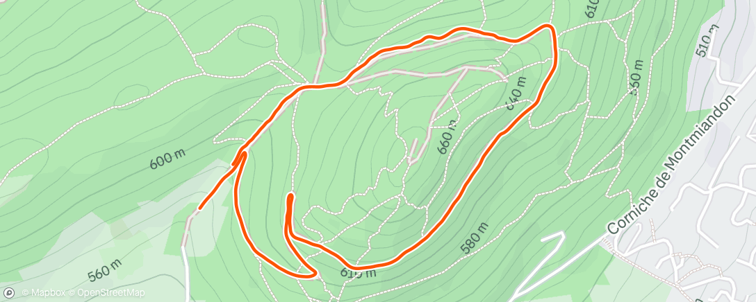 Map of the activity, Randonnée dans l'après-midi