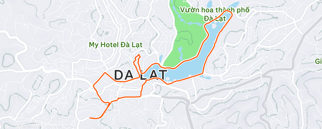 Mapa de la actividad, Morning Run