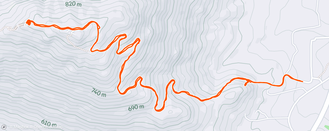 Map of the activity, Rappelling