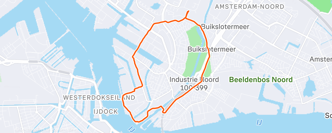 Map of the activity, Ochtendglibber