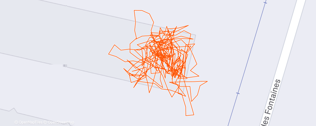 Map of the activity, Hyrox