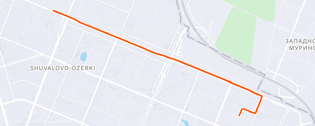 Карта физической активности (Afternoon Run)