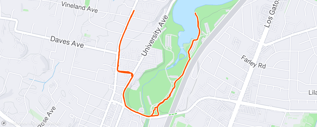 Map of the activity, Lunch Walk