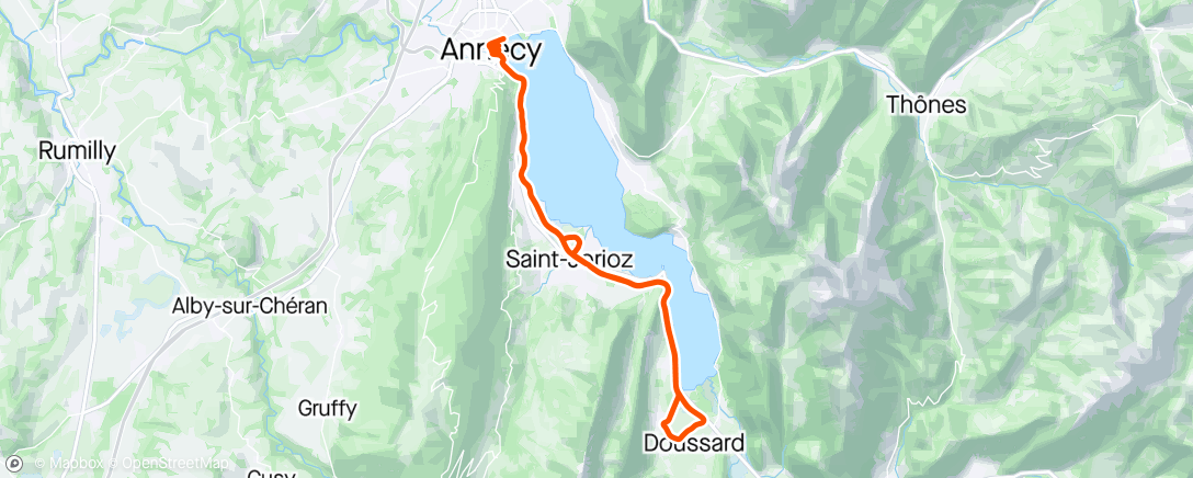 Map of the activity, Marathon d'Annecy
Règlé comme un métronome