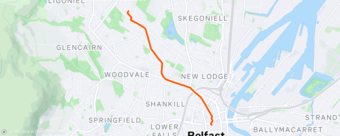 Map of the activity, Morning Mountain Bike Ride