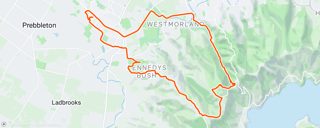 Map of the activity, Afternoon Ride