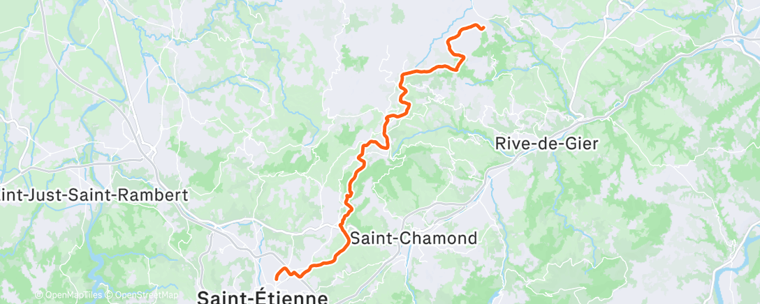 Map of the activity, Night Run