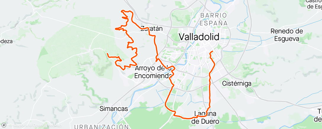 Map of the activity, Bicicleta a la hora del almuerzo PARTE 2